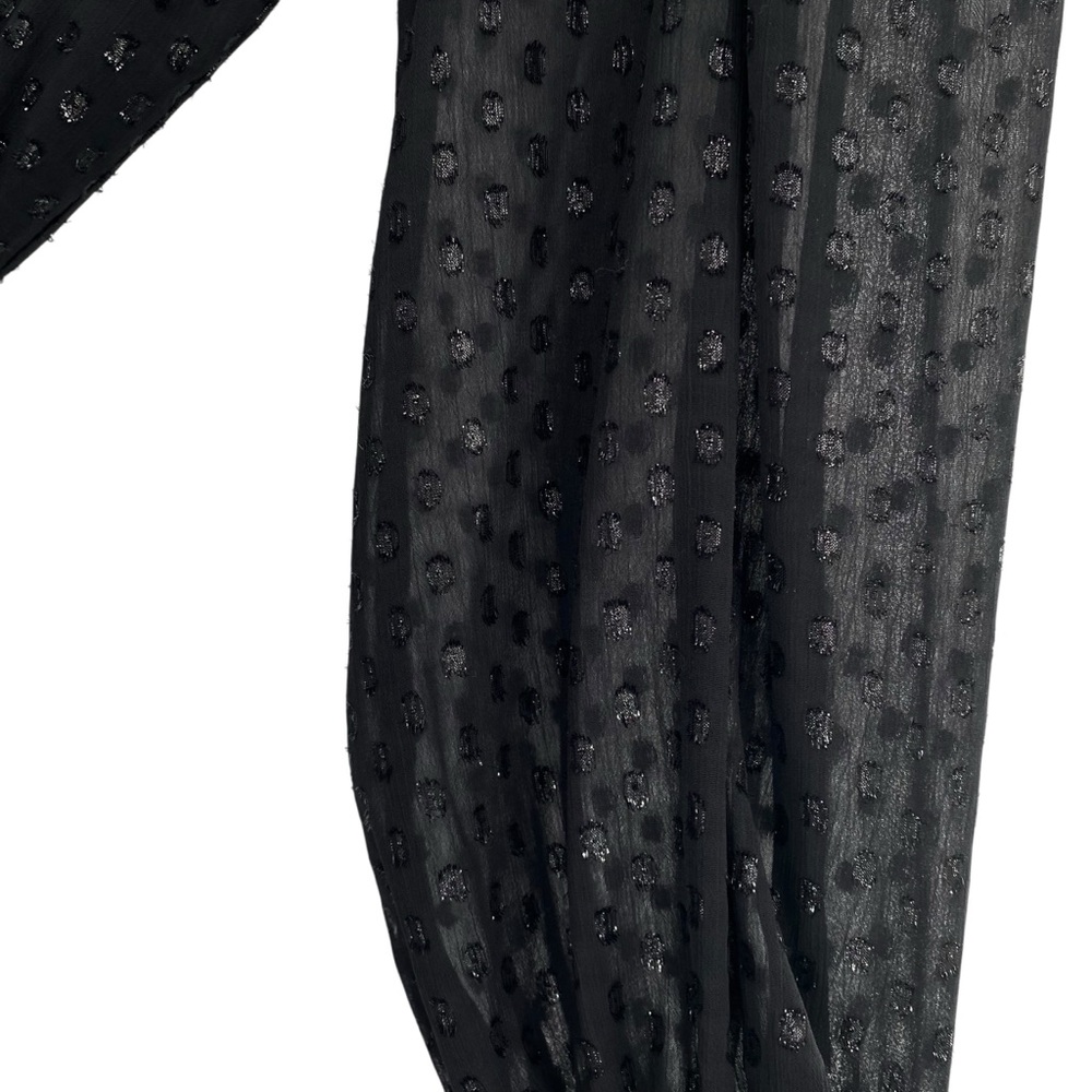 Ramy Brook Rora Clip Dot Metallic Black Maxi Dress - Picture 10 of 16